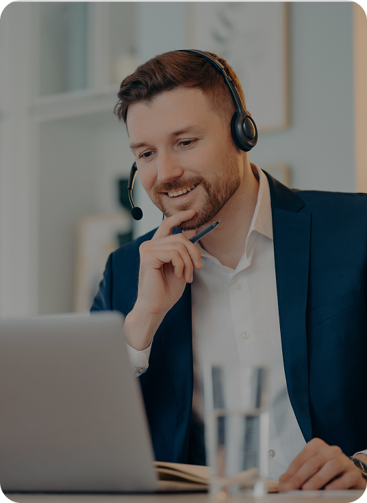 camera portrait and smile with photographer